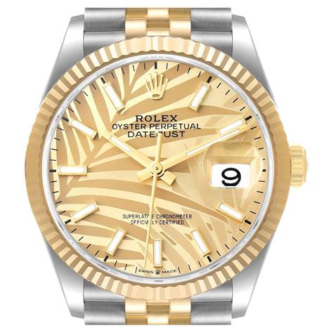 rolex palmen zifferblatt|rolex datejust 31 gold.